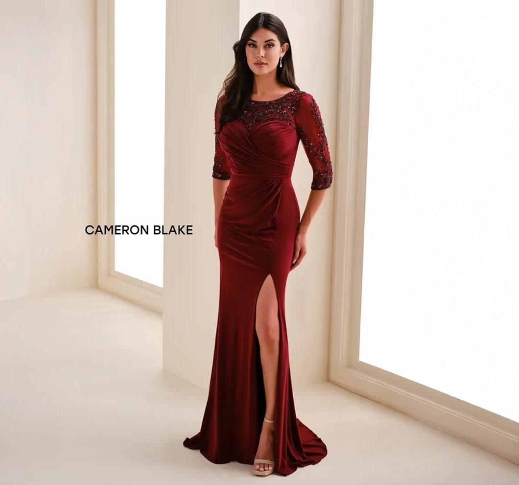 Models wearing a mothers dresses.