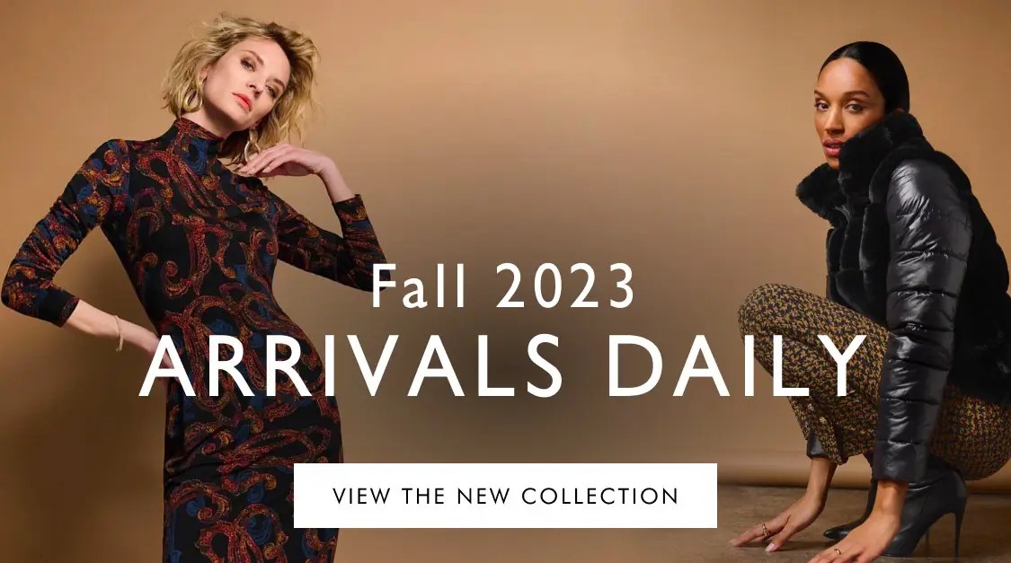 Fall 2023 Arrivals Banner for Mobile