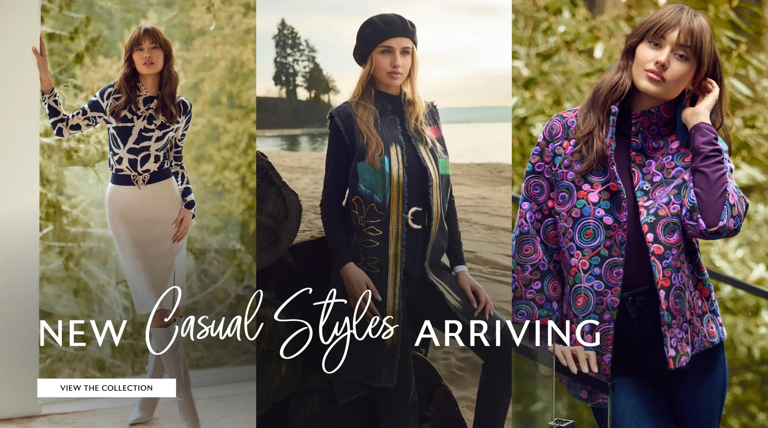 New Casual Styles Arriving Desktop Banner