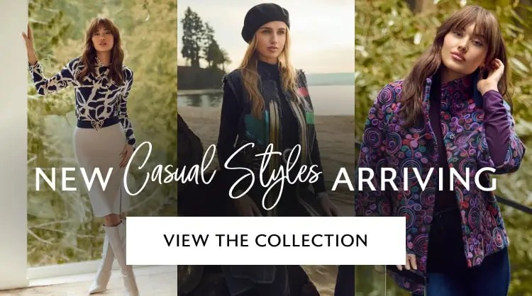 New Casual Styles Arriving Mobile Banner