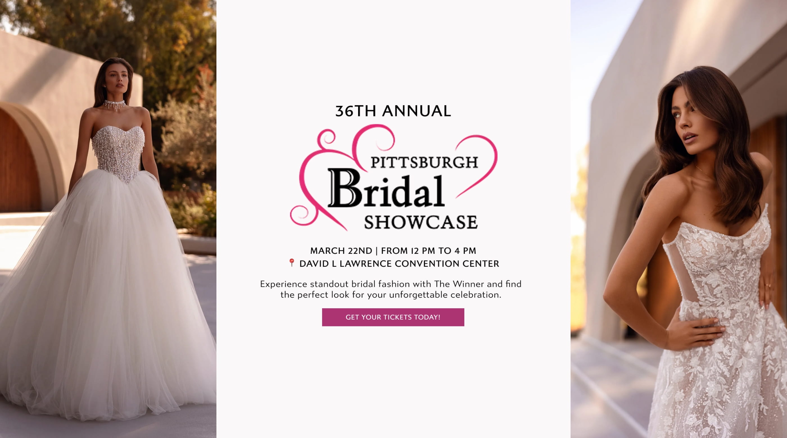 6th Annual Pittsburgh Bridal Showcase Event Banner
