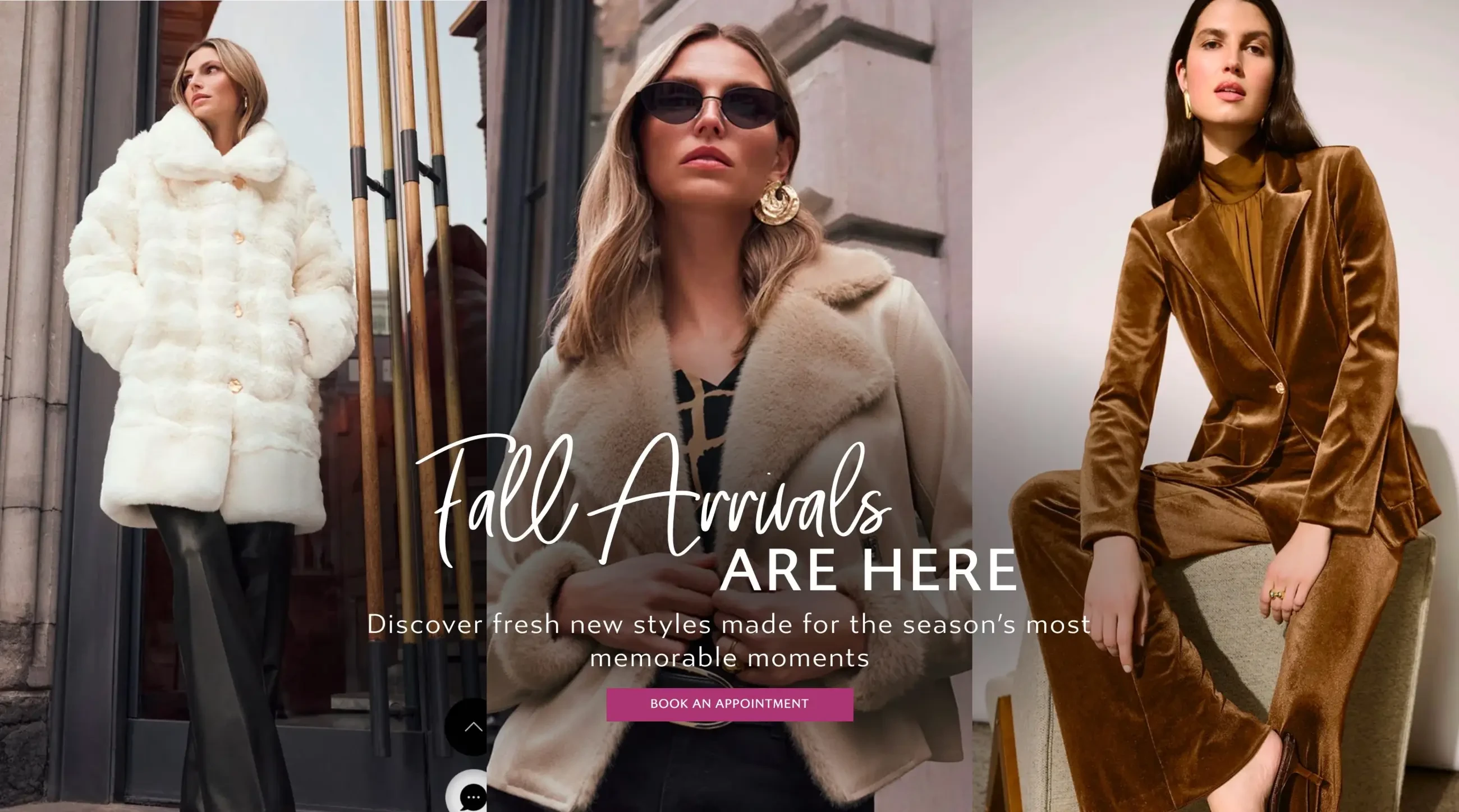 Fall Arrivals Banner for Desktop